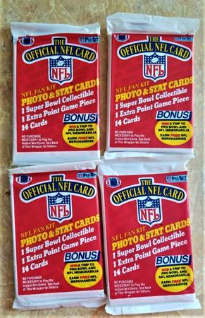Lot of (12 Unopened!) packs of 1989 Pro Set NFL Football Series 1 1