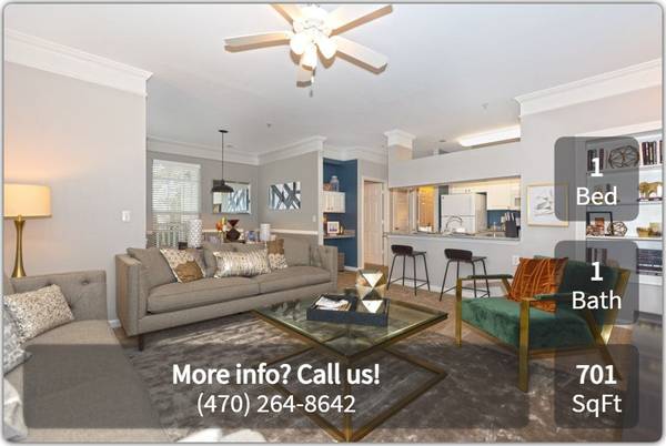 $1,420 / 1br - 701ft2 - Start living large! You'll love our 1 bed, 1 bath! 701 Sq Ft! (Alpharetta)63963990259331122