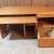 Oak desk-printer & keyboard pull out tray-file drawer-computer comp. 6 thumbnail