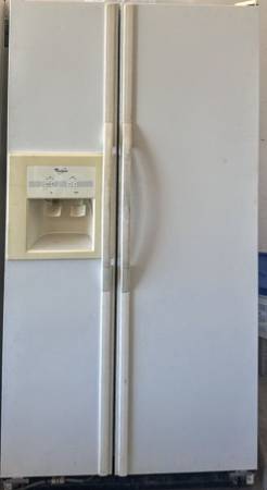 Whirlpool Side by Side Refridgerator(Works great) 1