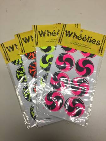 Wheelies Glow In the Dark Stickers for Skateboards 1