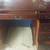 Vintage Mahogany Leather Writing Desk /Vanity Table / Twin Pedestal / 2 thumbnail