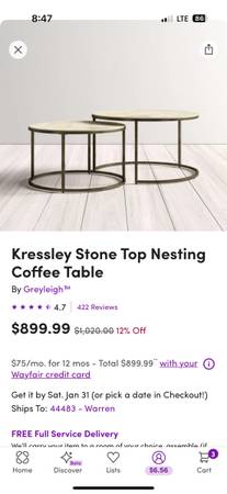 Coffee tables/ nesting tables/ bunching tables 1