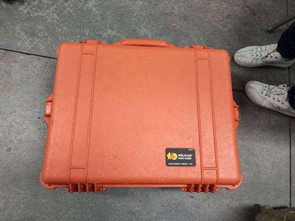 Pelican 1600 Protector Case , Orange, As New, with Replacement