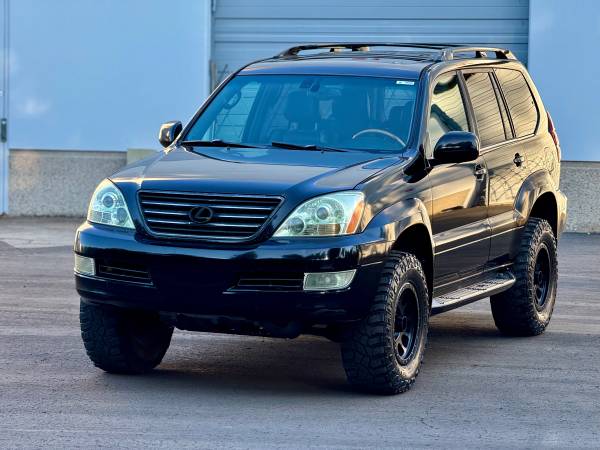 LEXUS GX470 BLACK ON BLACK 2.5 FOX SHOCKS LIFTED METHOD WHEELS 1 OWNER - $11,99163470053353475121