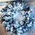 36" Snow Flocked Xmas Wreath White Ornaments Silver Glitter Pinecones 1 thumbnail