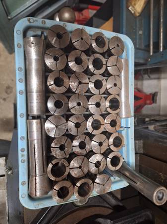 Lot of 35 R8 Collets – Various Sizes – Milling Machine Tooling 1