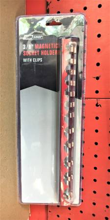 New Tool Shop 3/8" Drive Magnetic Socket Tray with Clips 1
