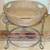 FANTASTIC MATCHING WROUGHT IRON & WICKER 3 PC COFFEE SOFA & END 4 thumbnail