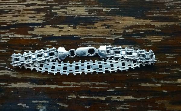 Solid Sterling Silver Milor Italy Riccio Bracelet 1