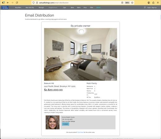 ActualListings.com Save money and set your buyer’s commission! (Battery Park)63887462511745124