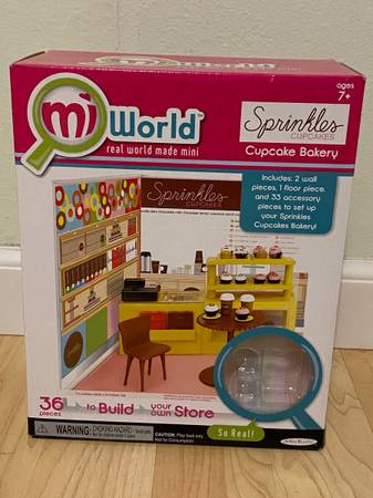 Miworld Sprinkles Cupcake Bakery build your own playset My World 1