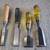 Mixed Lot of Wood Lathe Chisels 3 Stanley (2) 1" & (2) 1 1/2" 1 thumbnail
