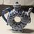 Like new vintage Porcelain Blue & White Asian Doughnut Shaped Teapot 1 thumbnail