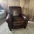 Genuine Leather Brown Recliner Ballard Designs Armchair Chair Club 2 thumbnail