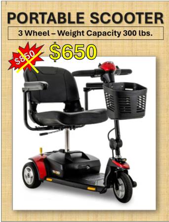 PRIDE MOBILITY SCOOTER for persons weighing up to 300 lb. 1