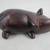 Asian Pot Bellied Pig Hand Carved Folkart Solid Wood Figurine 9 thumbnail