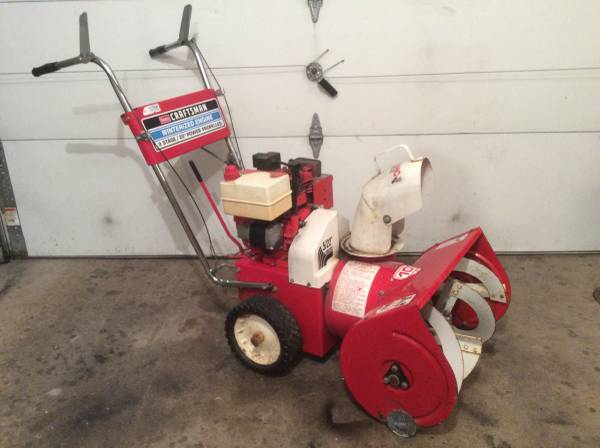 Sears 2 stage snow blower electric start 22 inch cut-easy start 1