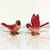 Vintage 1950's "Red Birds (Cardinals?)" Salt and Pepper Shaker Set 1 thumbnail