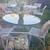 Cute outdoor vintage iron patio garden dining set 4 thumbnail