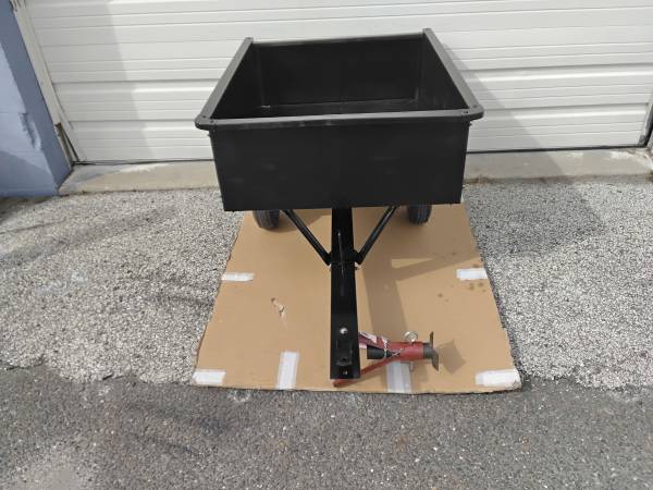 Nice Black Sears Carftsman Mower Dump Trailer OEM Very Clean Like New. 1