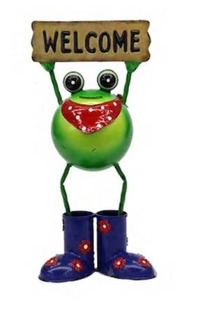 Steel Welcome Frog 1