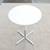 Modern Davis Furniture Height Adjustable White Round Side Table, New 13 thumbnail
