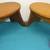 (2) SOLID WOOD STEP STOOLS - Oval Top ( BOTH for $15 ) ..... 1 thumbnail