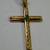 Traditional Cross 18 KT Gold Emerald Center 45 mm Size 5 thumbnail