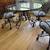 48” Round Glass Top Dining Table with 4 Chairs 13 thumbnail