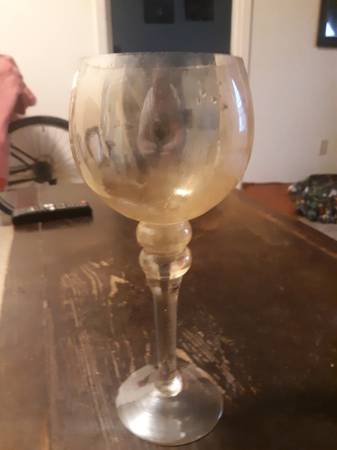 Glass candle holder 1