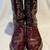 "JUSTIN" BROWN PATENT LEATHER WESTERN / COWBOY BOOTS - SIZE 13D 3 thumbnail