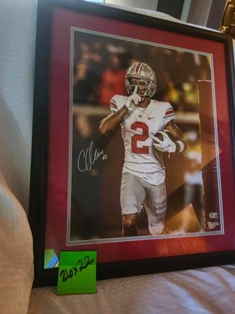 Ohio state Chris olave signed picture 1