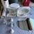 Single  pedestal Sink, Mirror, toilet, and lights 3 thumbnail