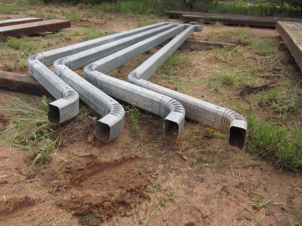 Galvanized Gutter Downspouts 1