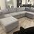 Grey 6pc modular sectional includes storage ottoman- new 5 thumbnail