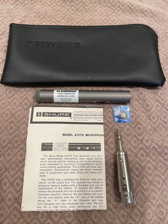 Shure A15TG mic level tone generator 1