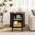 2-Pack Round End Table With Charging Station (Set Of 2) 3 thumbnail