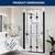 40-1/4''-42'' W x 72" H Tri-Fold Shower Glass Door, Matte Black #5271 3 thumbnail