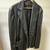 Mens Leather Jacket Black Great Addition to Costume Department Film 1 thumbnail