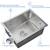 NIB Brushed MENATT 20-inch Drop in Kitchen Sink 1 thumbnail