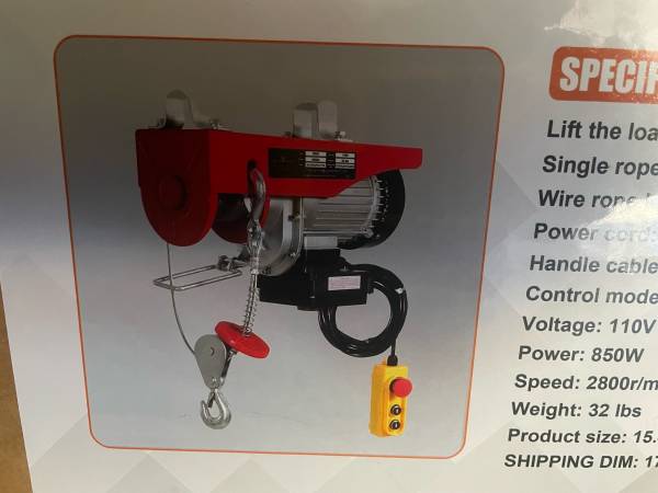 over head Shop hoist 1