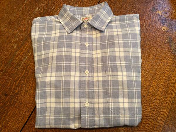 Faherty Mens M Cotton Plaid Long Sleeve Shirt 1