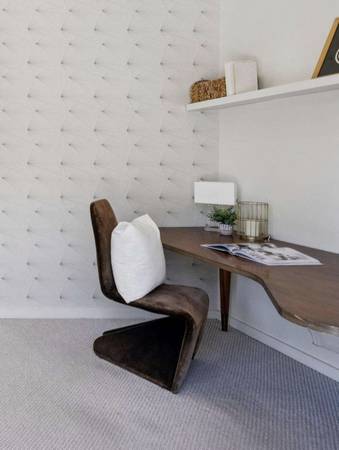 Panton-style 1980s velvet S chair 1