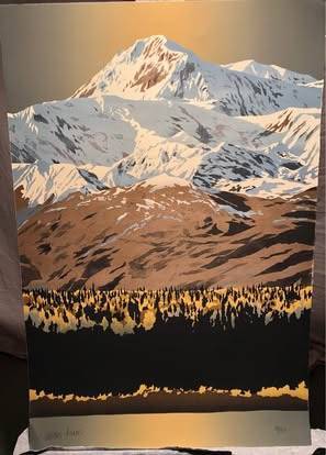 “McKinley Fall” by the late acclaimed Alaskan artist  Byron Birdsall 1