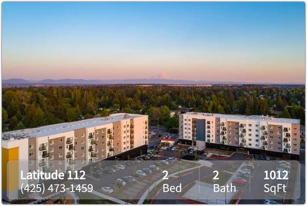 $2,062 / 2br - 1012ft2 - ¡Vida urbana espectacular puede ser tuya! ¡Increíble piso alto de 2 habitaciones y 2 baños! (Seattle)63850639614979121