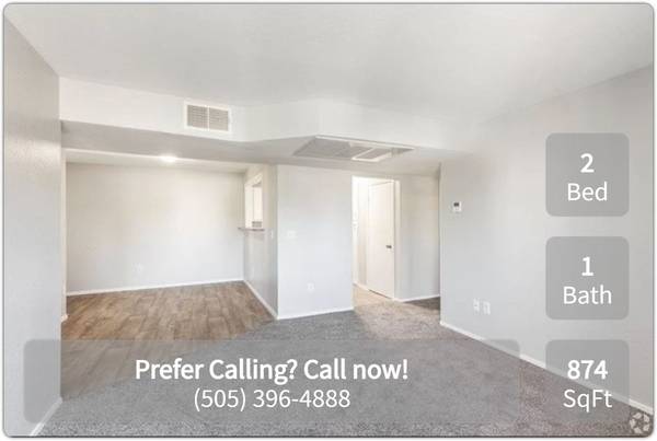$1,714 / 2hab - 874ft2 - Encantador de 2 habitaciones / 1 baño en Santa Fe. 874 pies cuadrados. ¡Gran valor! (Santa Fe)63659850096257120
