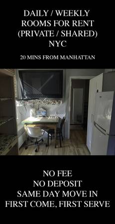 Nightly / Weekly Rooms for Rent
$0
queens Nightly / Weekly Rooms for Rent
$0
queens