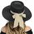Kate & Mallory Wide brimmed black straw hat with sash-NWT 4 thumbnail