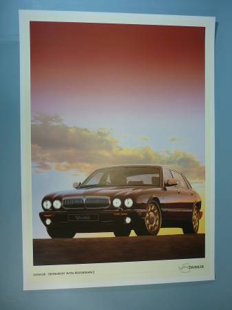 Daimler Sedan Poster, Excellent 1